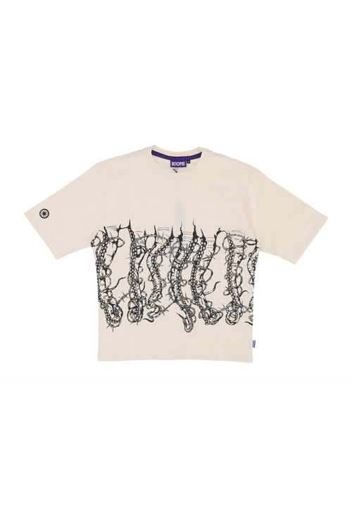OCTOPUS Maglietta Uomo Barbed Wire Tee Cream da uomo