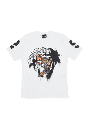 DISCLAIMER Maglietta Uomo Basketball Tee White da uomo