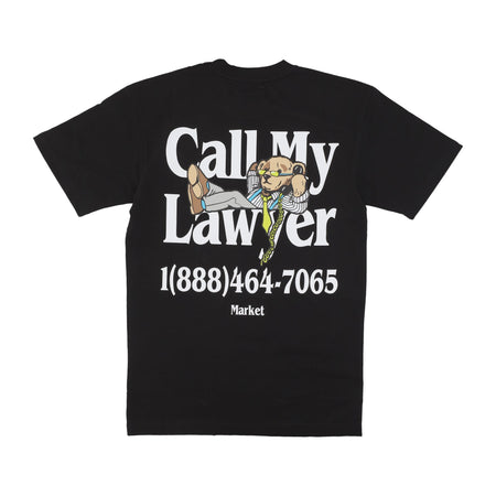 MARKET Maglietta Uomo Better Call Bear Tee Black da uomo
