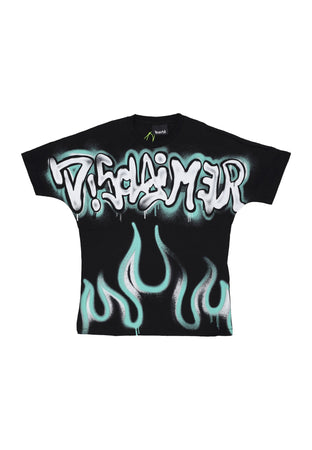 DISCLAIMER Maglietta Uomo Big Logo Tee Black da uomo
