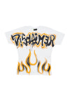 DISCLAIMER Maglietta Uomo Big Logo Tee White da uomo