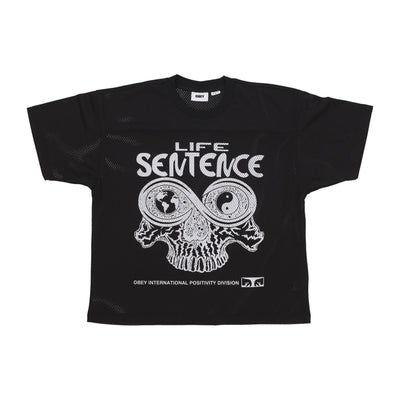 OBEY Maglietta Uomo Bigwig Otium Mesh Jersey Black da uomo