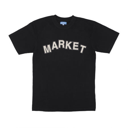 MARKET Maglietta Uomo Community Garden Tee Washed Black da uomo