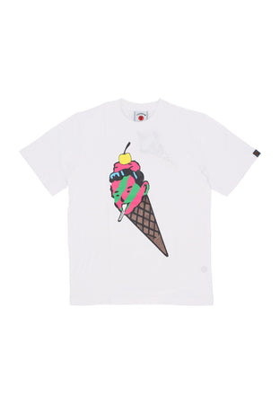 ICE CREAM Maglietta Uomo Cone Man Tee White da uomo