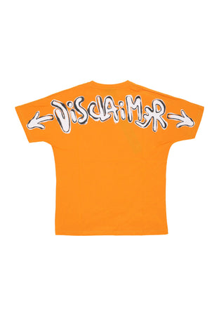 DISCLAIMER Maglietta Uomo Essential Logo Tee Orange da uomo