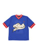 GTWO Maglietta Uomo Field Script Logo Tee Royal Blue da uomo