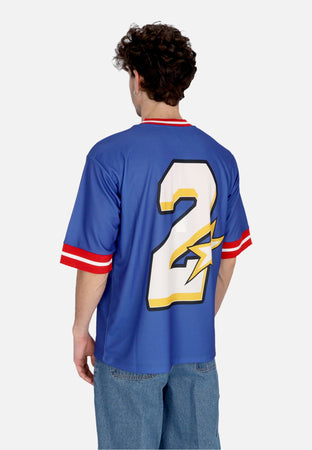 GTWO Maglietta Uomo Field Script Logo Tee Royal Blue da uomo