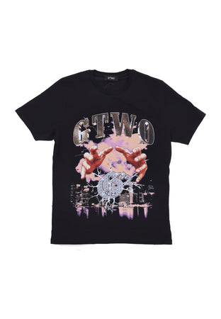 GTWO Maglietta Uomo Hands On Tee Black da uomo