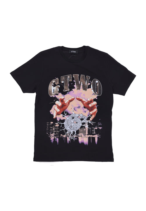 GTWO Maglietta Uomo Hands On Tee Black da uomo