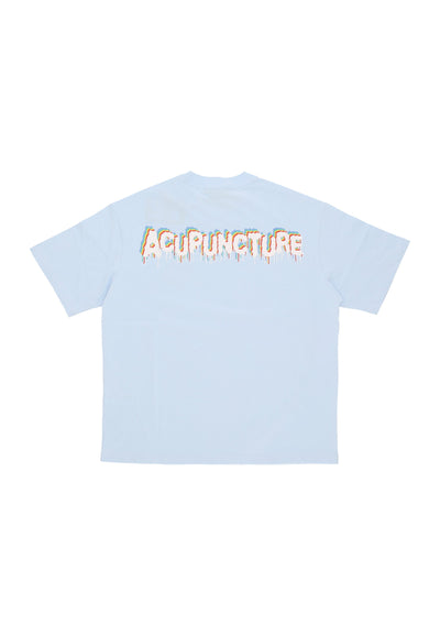 ACUPUNCTURE Maglietta Uomo Inverted Emblem Tee Baby Blue da uomo