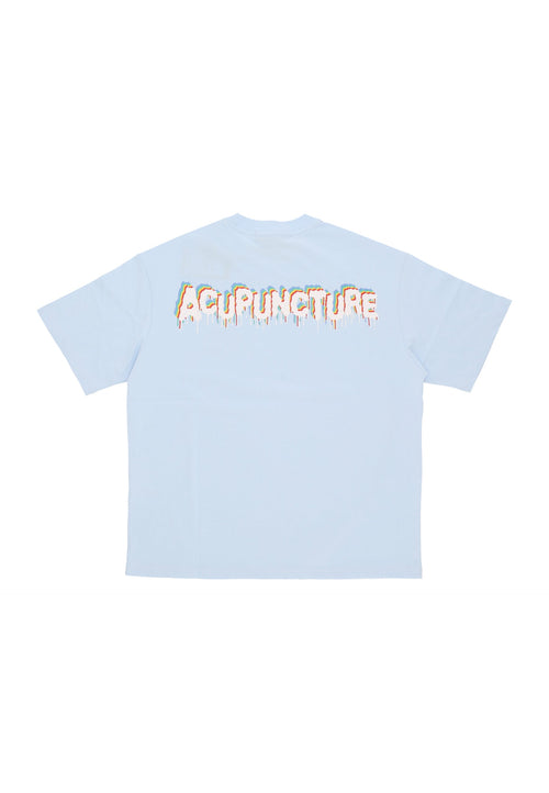 ACUPUNCTURE Maglietta Uomo Inverted Emblem Tee Baby Blue da uomo