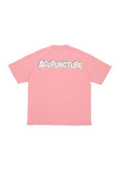 ACUPUNCTURE Maglietta Uomo Inverted Emblem Tee Baby Pink da uomo