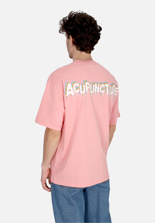 ACUPUNCTURE Maglietta Uomo Inverted Emblem Tee Baby Pink da uomo