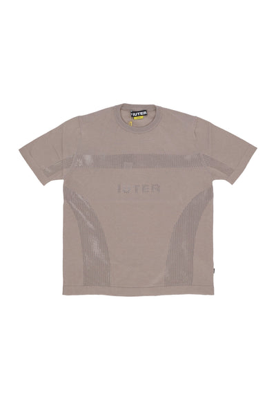 IUTER Maglietta Uomo Knit Tee Brown da uomo