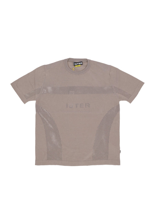 IUTER Maglietta Uomo Knit Tee Brown da uomo