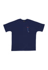 DOLLY NOIRE Maglietta Uomo Kyogre Over Kimono Tee Midnight Blue da uomo