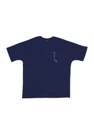 DOLLY NOIRE Maglietta Uomo Kyogre Over Kimono Tee Midnight Blue da uomo