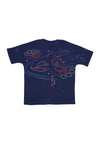 DOLLY NOIRE Maglietta Uomo Kyogre Over Kimono Tee Midnight Blue da uomo