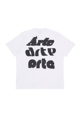 ARTE Maglietta Uomo Multi Logo Print Tee White da uomo