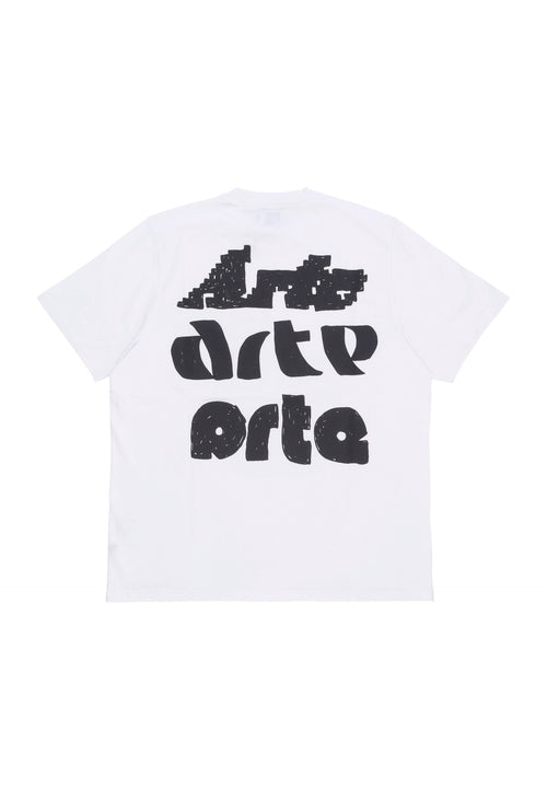 ARTE Maglietta Uomo Multi Logo Print Tee White da uomo