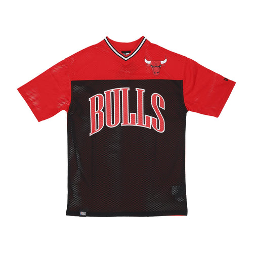 NEW ERA Maglietta Uomo Nba Arch Graphic Mesh Oversize Tee Chibul Front Door Red/black da uomo