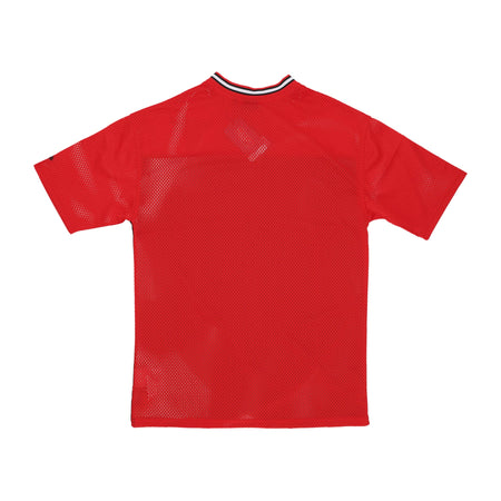 NEW ERA Maglietta Uomo Nba Arch Graphic Mesh Oversize Tee Chibul Front Door Red/black da uomo
