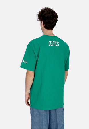 MITCHELL &amp; NESS Maglietta Uomo Nba Heavyweight Premium Player Vintage Logo Tee Paul Pierce Boscel Kelly Green da uomo