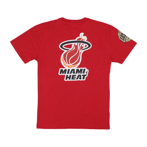MITCHELL & NESS Maglietta Uomo Nba Team Og 2.0 Premium Vintage Logo Tee Miahea Original Team Colors da uomo