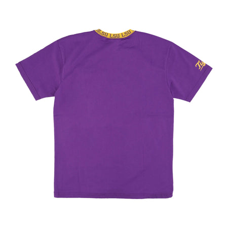 MITCHELL &amp; NESS Maglietta Uomo Ncaa Jacquard Ringer Logo Tee Loutig Purple da uomo