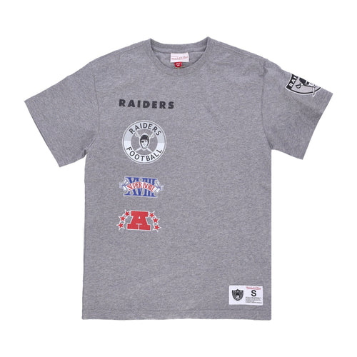MITCHELL & NESS Maglietta Uomo Nfl Hometown Tee Oakrai Grey Heather da uomo