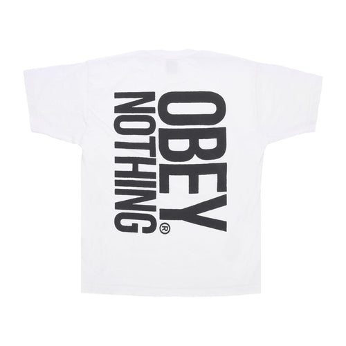 OBEY Maglietta Uomo Nothing Heavyweight Classic Box Tee White da uomo