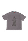 ACUPUNCTURE Maglietta Uomo Over Sant Tee Light Grey da uomo