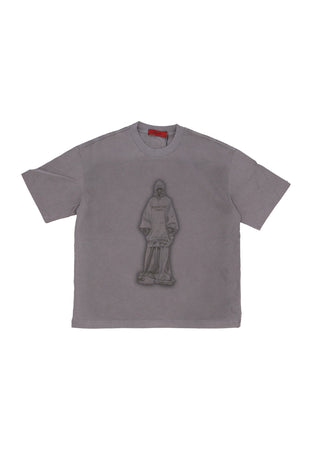ACUPUNCTURE Maglietta Uomo Over Sant Tee Light Grey da uomo