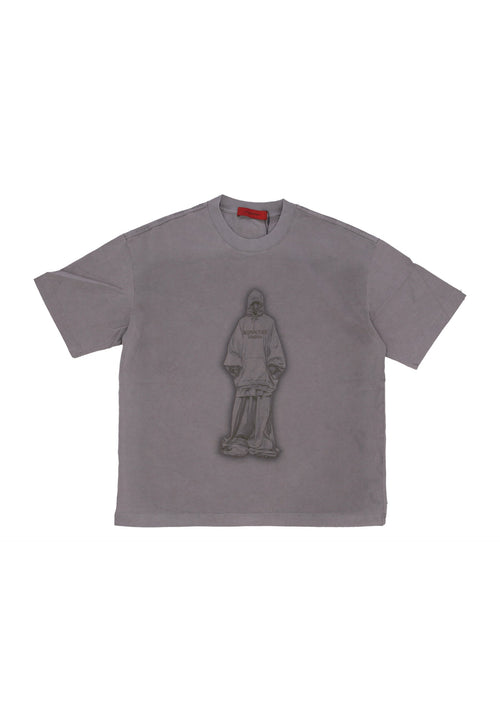 ACUPUNCTURE Maglietta Uomo Over Sant Tee Light Grey da uomo