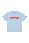 ICE CREAM Maglietta Uomo Puff Print Logo Tee Blue da uomo