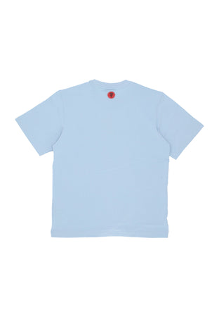ICE CREAM Maglietta Uomo Puff Print Logo Tee Blue da uomo