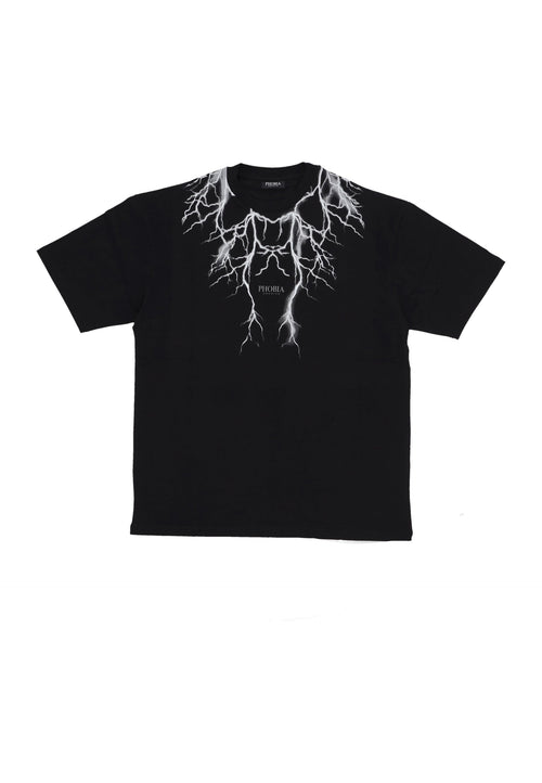 PHOBIA Maglietta Uomo Reflective Lightning Tee Black da uomo