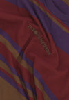 THE HUNDREDS Maglietta Uomo Stone Stripe Tee Burgundy da uomo