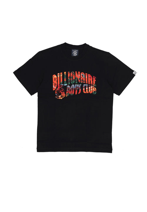 BILLIONAIRE BOYS CLUB Maglietta Uomo Tropical Island Fill Arch Logo Tee Black da uomo