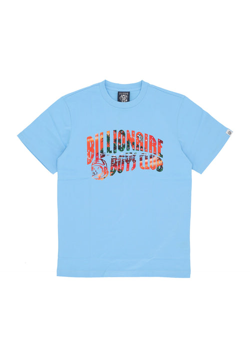 BILLIONAIRE BOYS CLUB Maglietta Uomo Tropical Island Fill Arch Logo Tee Blue da uomo