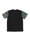 THE HUNDREDS Maglietta Uomo Washed Camo Tee Black da uomo
