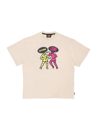 IUTER Maglietta Uomo We Are Fighters Tee X Leone 1947 Cream da uomo