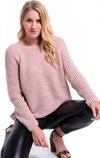 Maglione invernale Donna lavorato a maglia con scollo a barchetta tinta unita Beige o Nero Tg.Unica maglione donna L'Orchidea - Siderno, Commerciovirtuoso.it
