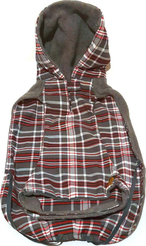 Maglione Per Cani In Pile Grigio Con Cappuccio Art. 105 Taglia 51 Fashion Dog Con Interno In Tessuto Scozzese Prodotti per animali domestici/Cani/Abbigliamento e accessori/Felpe con cappuccio Ideart - Valdilana, Commerciovirtuoso.it