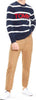 Maglione Uomo Tommy Hilfiger a Righe Bianche E Blu Con Logo Maglione in Cotone Pettinato Girocollo Con Polsini E Fondo a Coste Casual Vestibilità Regolare Moda/Uomo/Abbigliamento/Maglioni e cardigan/Maglioni Euforia - Bronte, Commerciovirtuoso.it