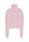 Tommy Hilfiger Maglione Donna W Melange Turtleneck Flag Sweater Ballet Pink Melange da donna