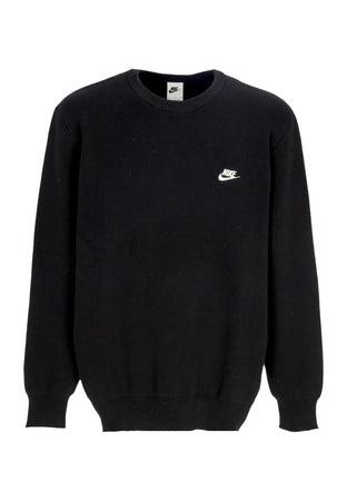 Nike Maglione Uomo Club Crewneck Black/white da uomo