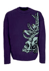 DOLLY NOIRE Maglione Uomo Druid Skull Sweater Purple Dust da uomo