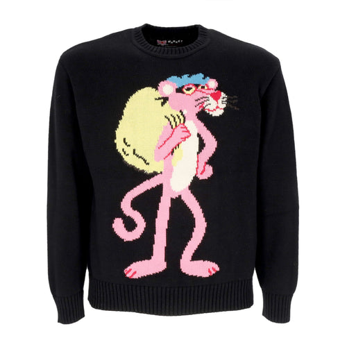 MARKET Maglione Uomo Heist Sweater X Pink Panther Black da uomo