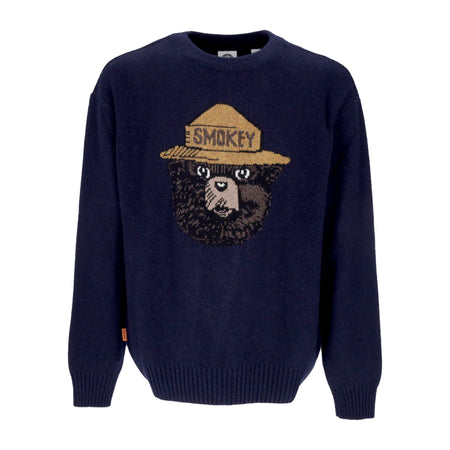 ELEMENT Maglione Uomo Jacquard Sweater X Smokey Bear Eclipse Navy da uomo